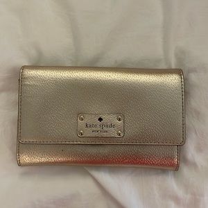 Kate Spade Gold Clutch